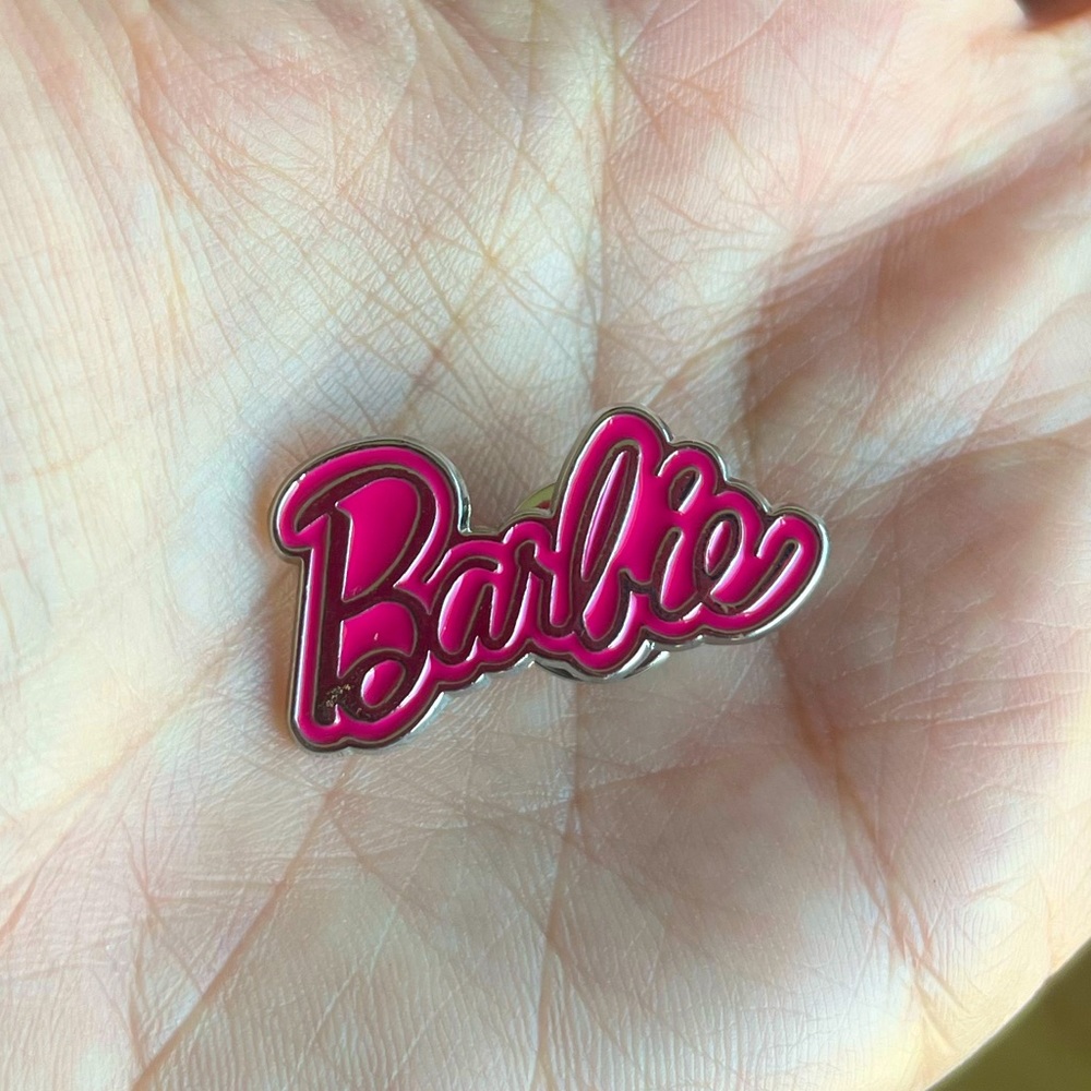Barbie Pink and Silver Pin